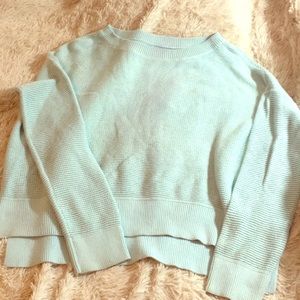 Loft turquoise hi low sweater size XL